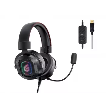 Conceptronic ATHAN headset gaming USB com som surround 7.1 canais