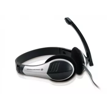 Conceptronic Allround Headset Estéreo, Com fios, 20 - 22000 Hz, Escritório/Call center, 111 g, Headset, Preto, Prateado