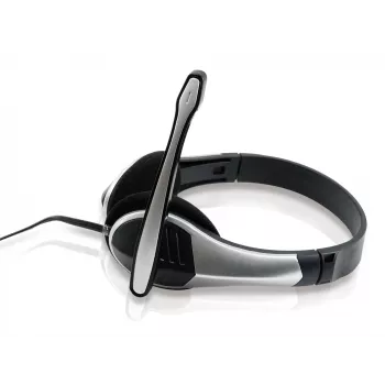 Conceptronic Allround Headset Estéreo, Com fios, 20 - 22000 Hz, Escritório/Call center, 111 g, Headset, Preto, Prateado