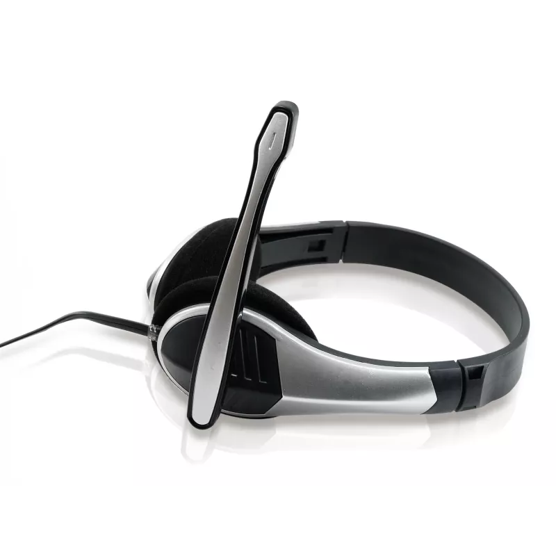 Conceptronic Allround Headset Estéreo, Com fios, 20 - 22000 Hz, Escritório/Call center, 111 g, Headset, Preto, Prateado