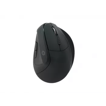 Conceptronic LORCAN ERGO Rato Bluetooth Ergonómico de 6 botões, Para destros, Design vertical, Ótico, Bluetooth, 1600 DPI, Preto