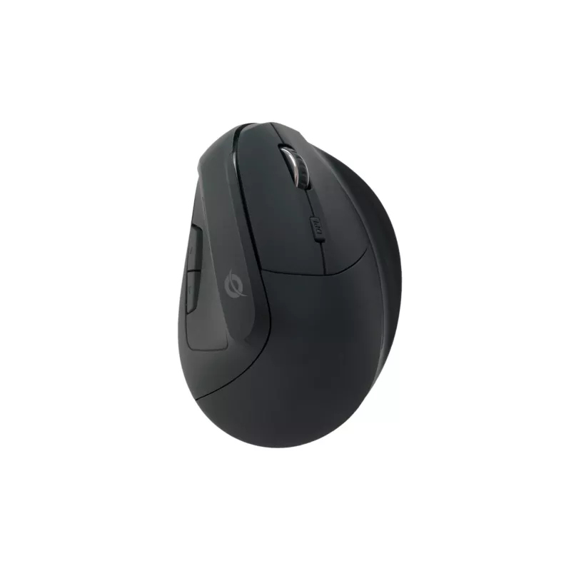 Conceptronic LORCAN ERGO Rato Bluetooth Ergonómico de 6 botões, Para destros, Design vertical, Ótico, Bluetooth, 1600 DPI, Preto