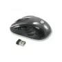 Conceptronic CLLM5BTRVWL Rato de viagem sem fios de 6 botões, para destros, ótico, RF Wireless, 1600 DPI, Preto