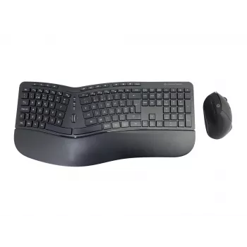 Conceptronic ORAZIO ERGO Conjunto de teclado e rato ergonómico sem fios, layout português