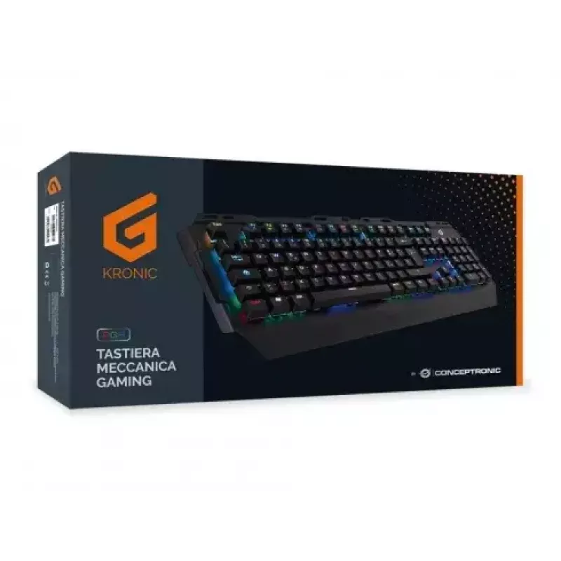 Conceptronic KRONIC Teclado Gaming Mecânico, RGB, Layout italiano