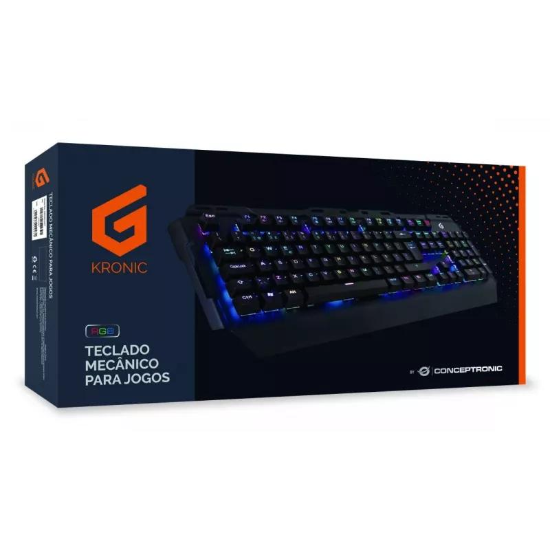 Conceptronic KRONIC Teclado Gaming Mecânico, RGB, Layout português