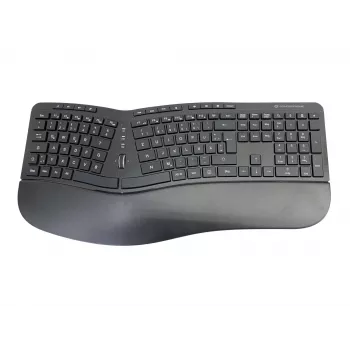 Conceptronic ORAZIO ERGO Conjunto de teclado e rato ergonómico sem fios, layout alemão