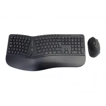 Conceptronic ORAZIO ERGO Conjunto de teclado e rato ergonómico sem fios, layout italiano