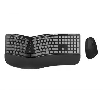 Conceptronic ERGO Conjunto de teclado e rato ergonómico sem fios, QWERTY EN (US)