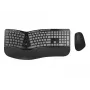 Conceptronic ERGO Conjunto de teclado e rato ergonómico sem fios, QWERTY EN (US)