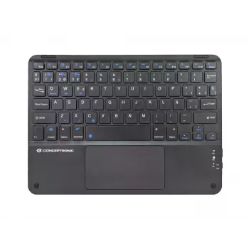 Conceptronic TOBIN01BES Teclado Bluetooth com touchpad de 10 polegadas, QWERTY Espanhol