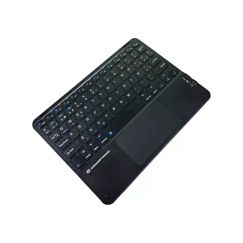 Conceptronic TOBIN01BES Teclado Bluetooth com touchpad de 10 polegadas, QWERTY Espanhol