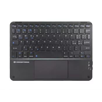 Conceptronic TOBIN01BIT Teclado Bluetooth com touchpad de 10 polegadas, QWERTY Italiano