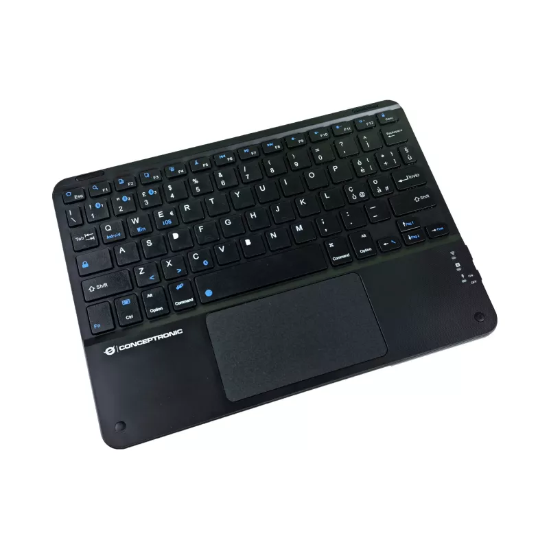 Conceptronic TOBIN01BIT Teclado Bluetooth com touchpad de 10 polegadas, QWERTY Italiano