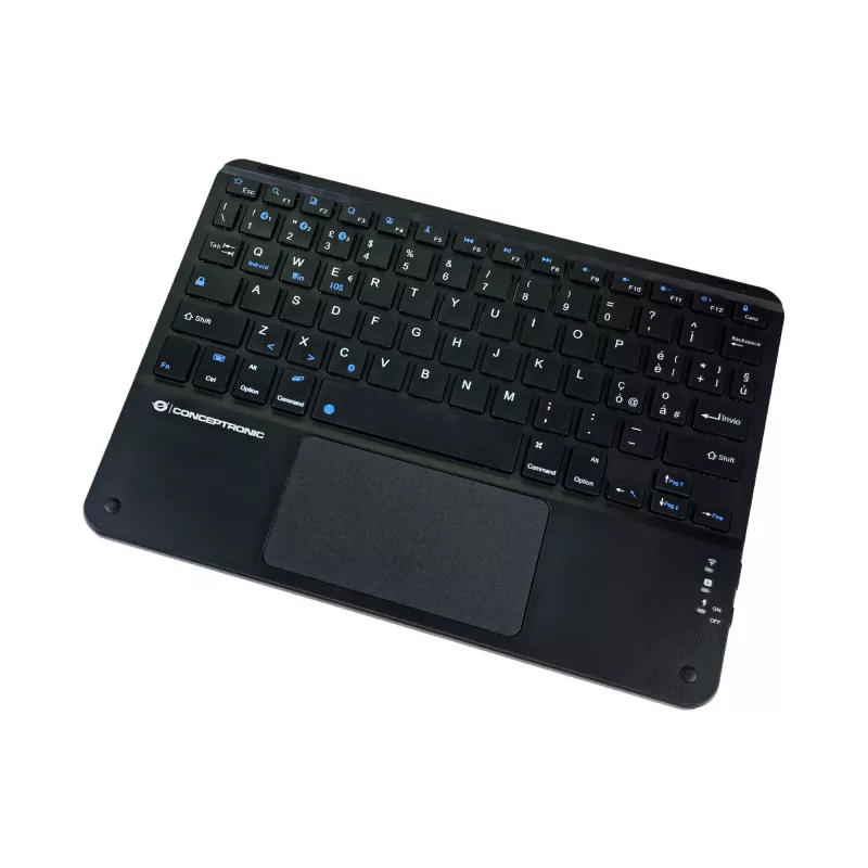 Conceptronic TOBIN01BIT Teclado Bluetooth com touchpad de 10 polegadas, QWERTY Italiano