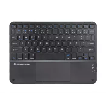 Conceptronic TOBIN01BPT Teclado Bluetooth com touchpad de 10 polegadas, QWERTY Português