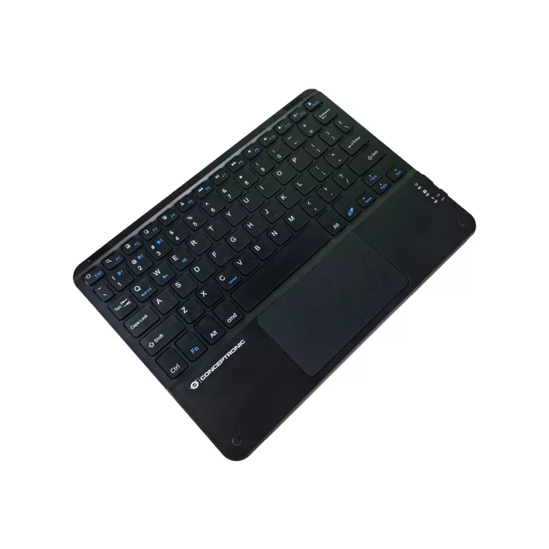 Conceptronic TOBIN01BUS Teclado Bluetooth com touchpad de 10 polegadas, QWERTZ EN (US)