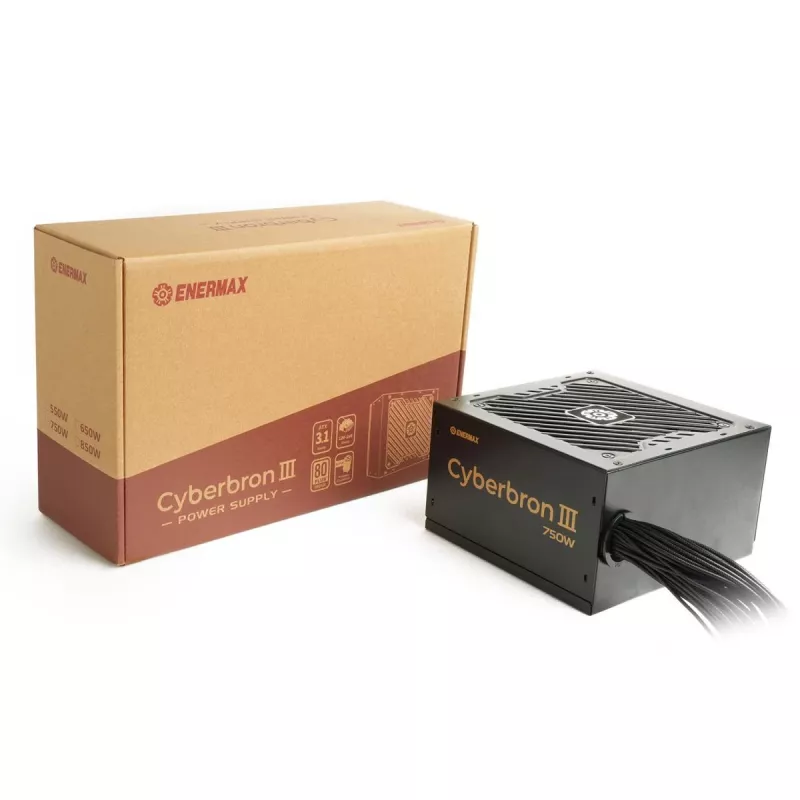 Fonte de alimentação ENERMAX Cyberbron III 850 Watt 80 Plus Bronze não modular ATX 3.1