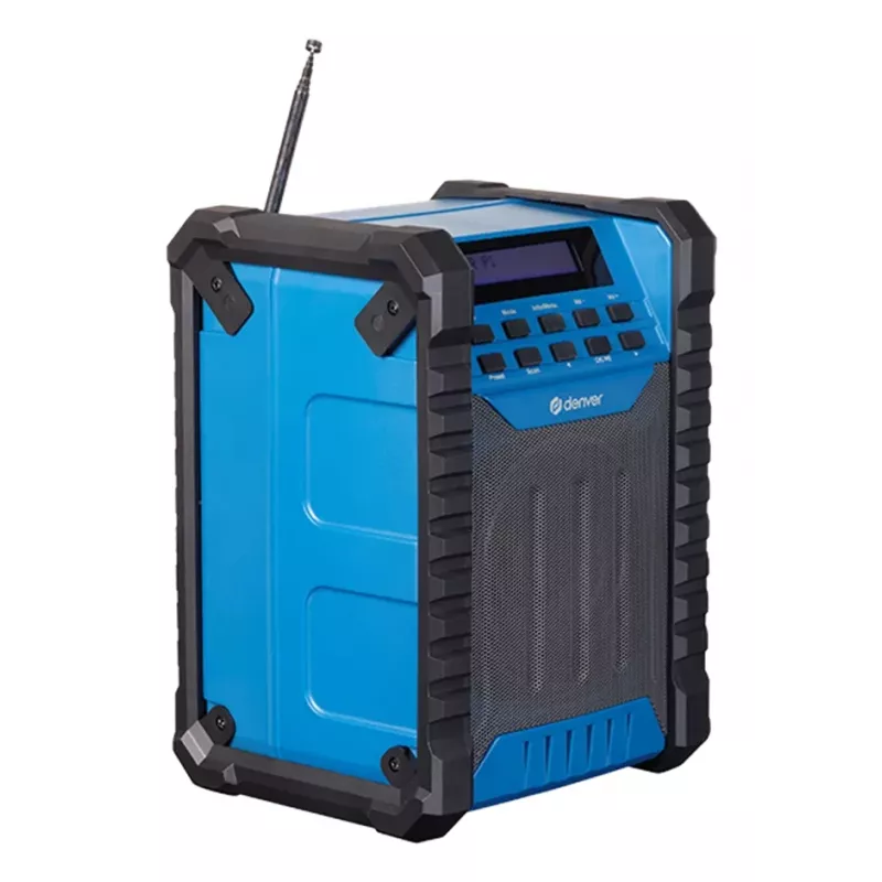 Rádio de obra DENVER ELECTRONICS Wrd-60 DAB+ com Bluetooth e função de luz de obra
