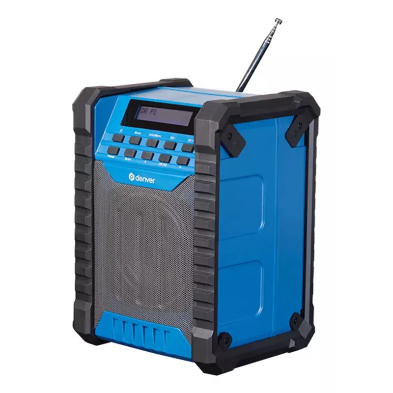 Rádio de obra DENVER ELECTRONICS Wrd-60 DAB+ com Bluetooth e função de luz de obra