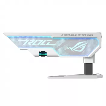 Suporte para placa gráfica ASUS ROG Herculx Universal Branco – 0,5 m de comprimento, suporta 1 GPU, iluminação multicolorida