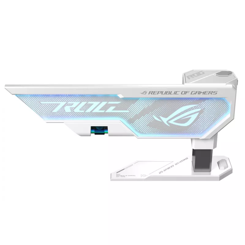 Suporte para placa gráfica ASUS ROG Herculx Universal Branco – 0,5 m de comprimento, suporta 1 GPU, iluminação multicolorida