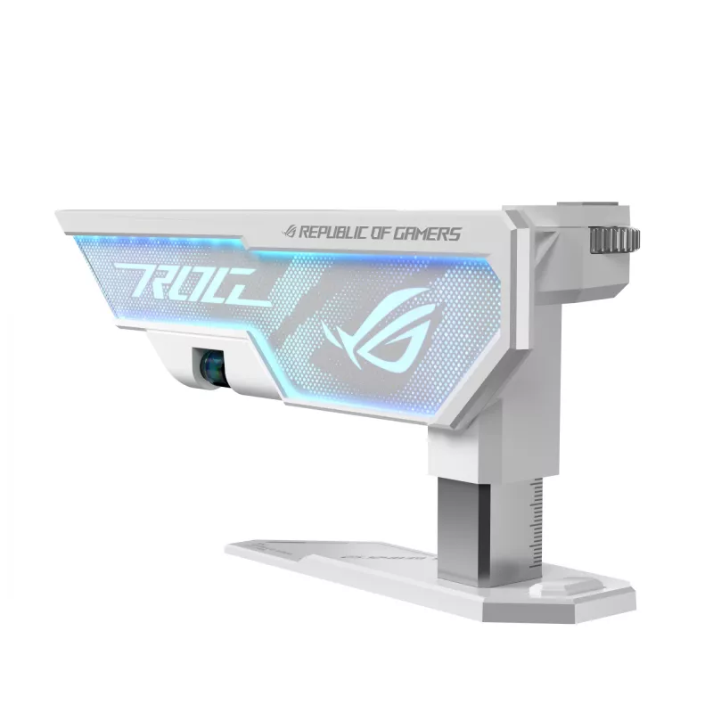 Suporte para placa gráfica ASUS ROG Herculx Universal Branco – 0,5 m de comprimento, suporta 1 GPU, iluminação multicolorida