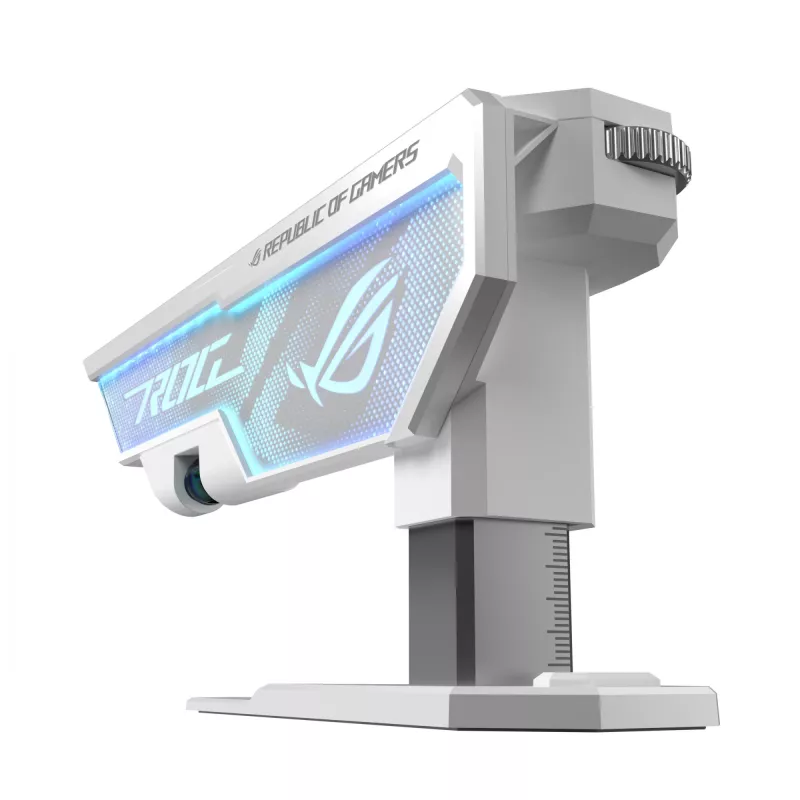 Suporte para placa gráfica ASUS ROG Herculx Universal Branco – 0,5 m de comprimento, suporta 1 GPU, iluminação multicolorida