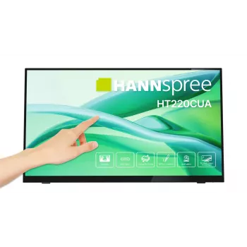Monitor Hannspree HT220CUA 54,5 cm (21,4 polegadas) 1920 x 1080 píxeis Full HD LED Ecrã tátil Preto
