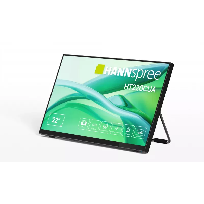 Monitor Hannspree HT220CUA 54,5 cm (21,4 polegadas) 1920 x 1080 píxeis Full HD LED Ecrã tátil Preto
