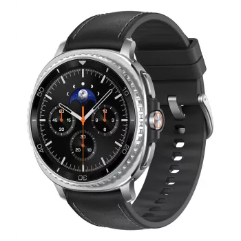 Samsung Galaxy Watch8 Classic 46mm Preto Bluetooth/Wi-Fi Pulseira híbrida de couro eco S/M/L (SM-L500NZKADBT)