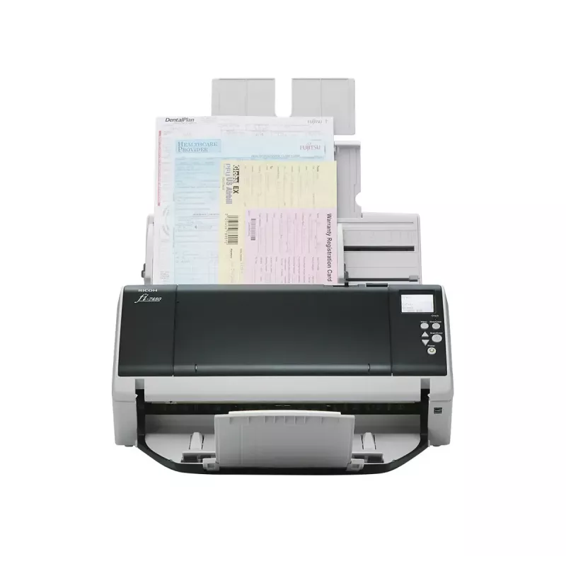 Ricoh fi-7480 Digitalizador ADF 600 x 600 DPI A3 Cinzento, branco