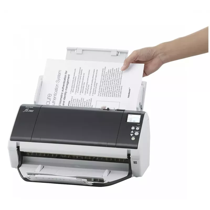 Ricoh fi-7480 Digitalizador ADF 600 x 600 DPI A3 Cinzento, branco