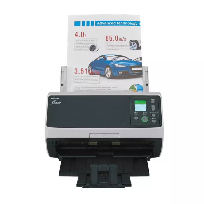 Ricoh fi-8190 Digitalizador ADF + alimentação de folhas individuais 600 x 600 DPI A4 Preto, cinzento