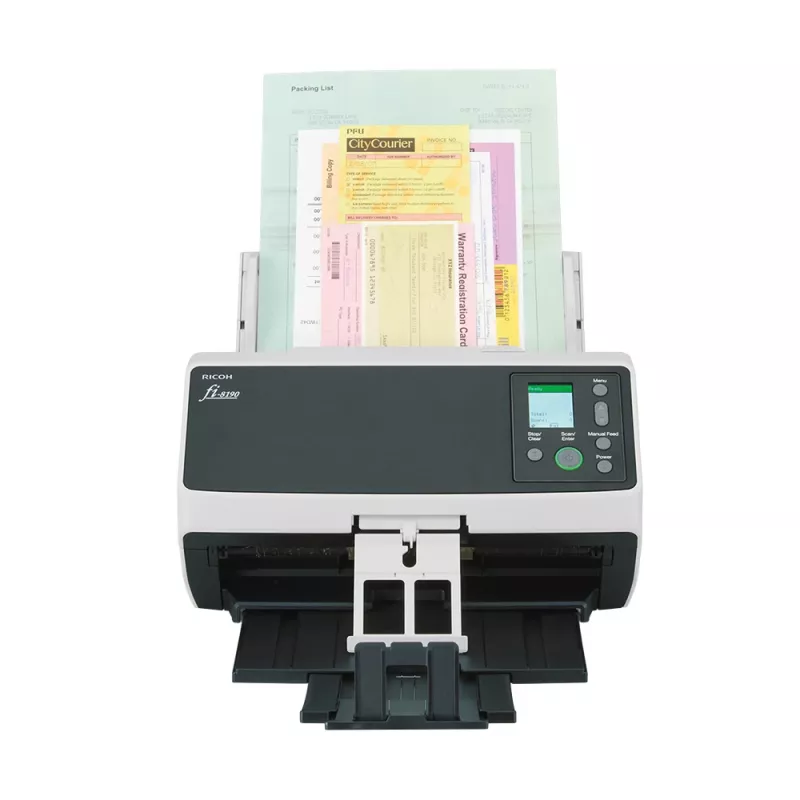 Ricoh fi-8190 Digitalizador ADF + alimentação de folhas individuais 600 x 600 DPI A4 Preto, cinzento