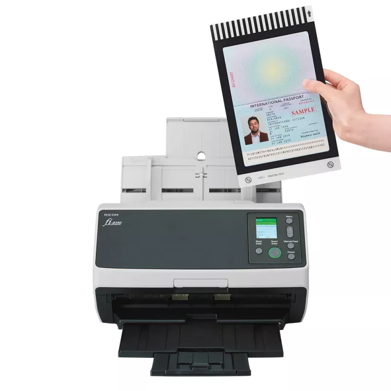 Ricoh fi-8190 Digitalizador ADF + alimentação de folhas individuais 600 x 600 DPI A4 Preto, cinzento