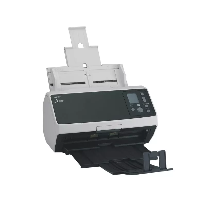 Ricoh fi-8190 Digitalizador ADF + alimentação de folhas individuais 600 x 600 DPI A4 Preto, cinzento