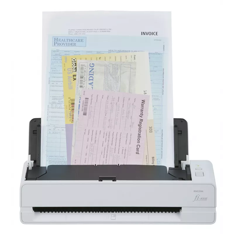 Ricoh fi-800R Digitalizador ADF + alimentação de folhas individuais 600 x 600 dpi A4 Preto, branco