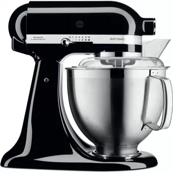 Robot de cozinha KitchenAid Artisan 5KSM185PS — taça de aço inoxidável de 4,8 L, 300 W, 10 velocidades, preto