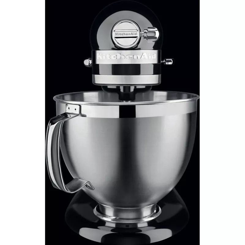 Robot de cozinha KitchenAid Artisan 5KSM185PS — taça de aço inoxidável de 4,8 L, 300 W, 10 velocidades, preto