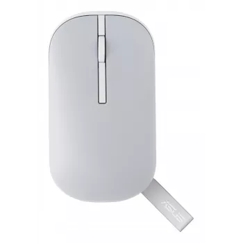 Rato ASUS Marshmallow MD100 escritório ambidestro RF Wireless + Bluetooth ótico 1600 DPI