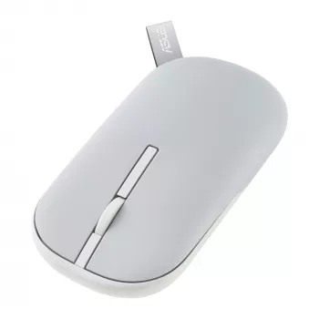 Rato ASUS Marshmallow MD100 escritório ambidestro RF Wireless + Bluetooth ótico 1600 DPI