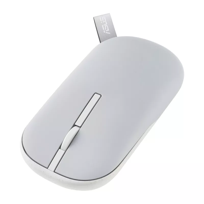 Rato ASUS Marshmallow MD100 escritório ambidestro RF Wireless + Bluetooth ótico 1600 DPI