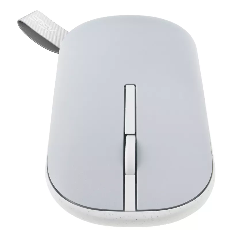 Rato ASUS Marshmallow MD100 escritório ambidestro RF Wireless + Bluetooth ótico 1600 DPI