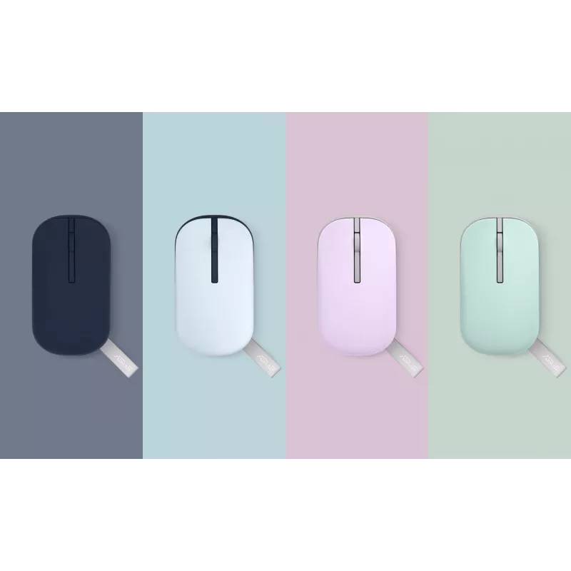 Rato ASUS Marshmallow MD100 escritório ambidestro RF Wireless + Bluetooth ótico 1600 DPI