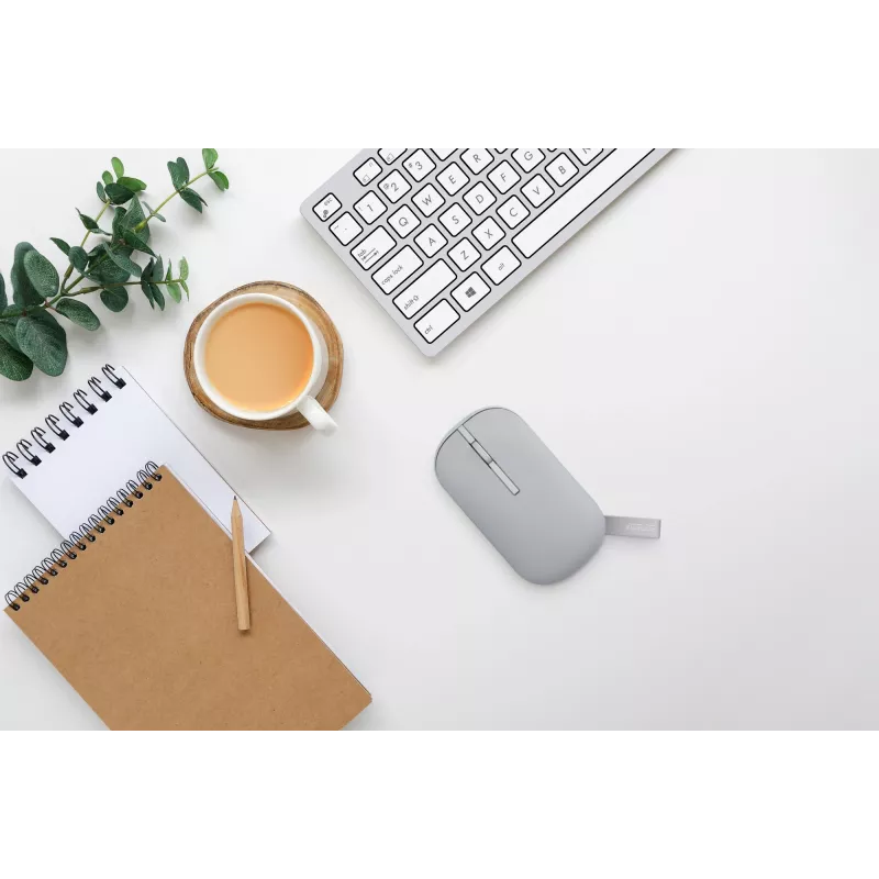 Rato ASUS Marshmallow MD100 escritório ambidestro RF Wireless + Bluetooth ótico 1600 DPI