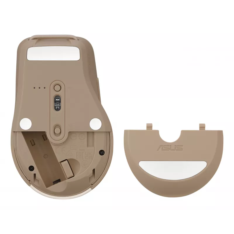 Rato ASUS SmartO MD200 Silent Plus escritório ambidestro RF Wireless + Bluetooth ótico 4200 DPI