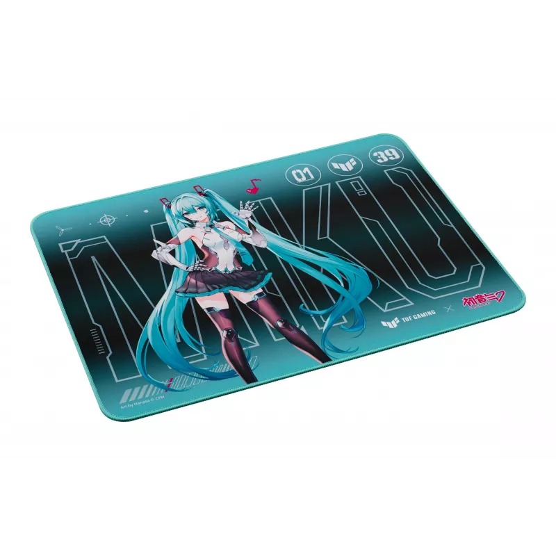 Tapete de rato gaming ASUS TUF Gaming P1 Hatsune Miku Edition turquesa