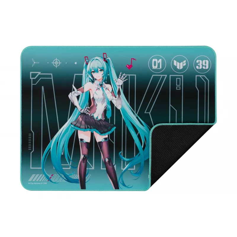 Tapete de rato gaming ASUS TUF Gaming P1 Hatsune Miku Edition turquesa