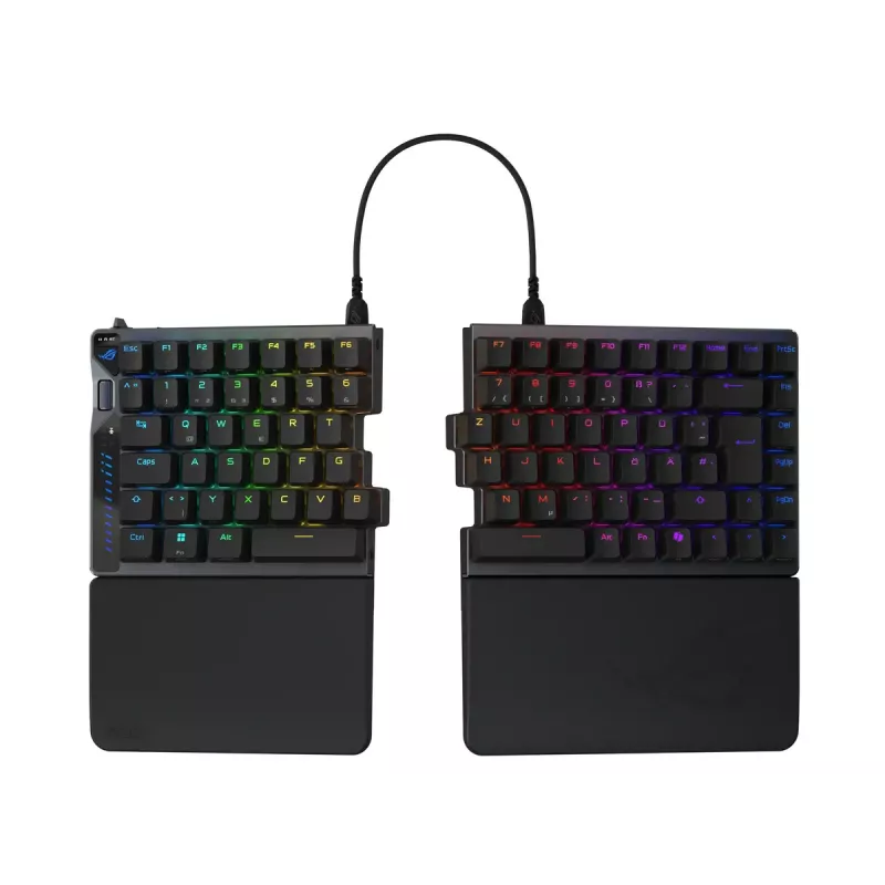 Teclado ASUS ROG Falcata gaming USB + RF Wireless + Bluetooth QWERTZ alemão preto